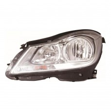 Mercedes C-Class 2009-2014 Chrome Inner Halogen Head Lamp Unit Passenger Side